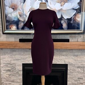 Calvin Klein flutter sleeve dress size 2